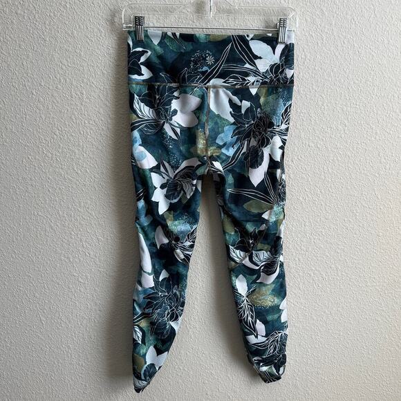 Athleta Tropical Chaturanga Legging Women's S High Rise Mesh 7/8 Tight Athletic - Picture 4 of 7